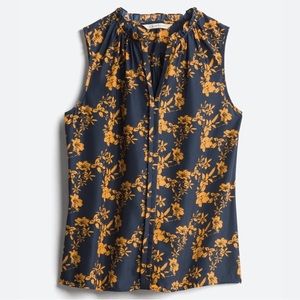 Market & Spruce Orlee Mixed Material Sleeveless Top